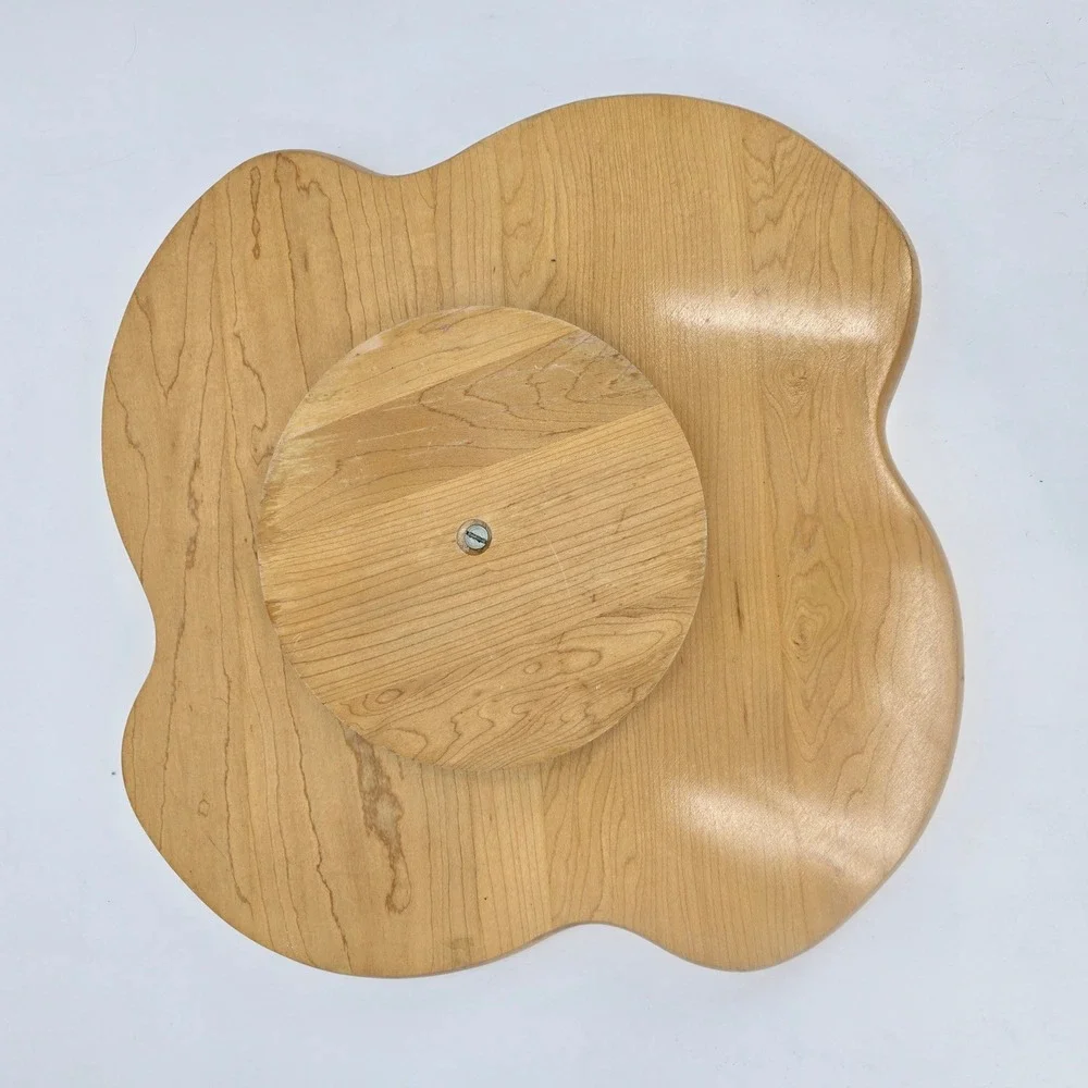 Vintage Wood Lazy Susan Divided Serving Tray 18